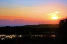 Sunset over Abereiddy Bay by James
