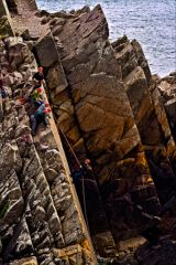 Porthclais Abseiling by Nathaniel