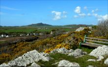 Seat at Bryn y Garn by Deborah