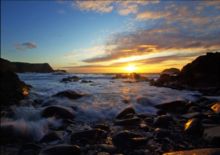 Spring Sunset at Traeth Llyfn by Tom