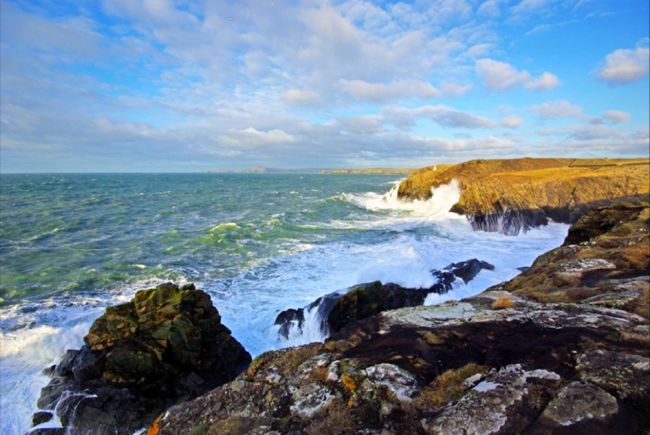 Sunshine and Spring Storms, near Porthgain