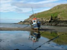 Abercastle at low tide by Annie