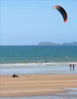 Beach Carting at Newgale by Sadie