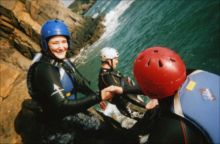 Coasteering at Abereiddy by Deborah
