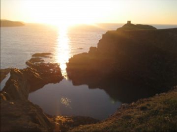 Autumn Light, Blue Lagoon nr. Abereiddy by Dawn, Porthgain