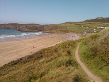 Coast Path at Whitesands by Ann, Marlow