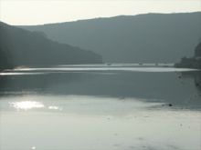 Hazy Sun in Solva by Colin