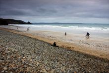 Newgale - Family cycling by Chris