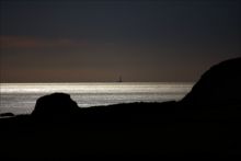 Smalls Lighthouse from St Nons by Les